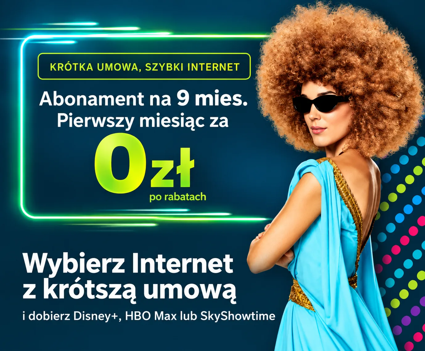 Netia — internet z umową na 9 miesięcy, pierwszy miesiąc za 0 zł